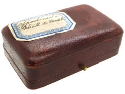 Art Deco 18ct Gold, Platinum, & Cabochon Sapphire Cufflinks & Studs Dress Set -Antique Jewellery Company DSC08892