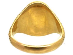 Victorian 18ct Gold & Bloodstone Signet Ring 15 Victorian 18ct Gold & Bloodstone Signet Ring -Antique Jewellery Company DSC08926