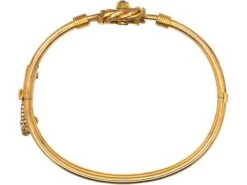 Edwardian 15ct Gold Knot Bangle Set With A Diamond 9 Edwardian 15ct Gold Knot Bangle Set With A Diamond -Antique Jewellery Company DSC09036 scaled 1