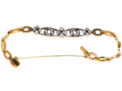 Edwardian 18ct Gold & Diamond Bracelet 12 Edwardian 18ct Gold & Diamond Bracelet -Antique Jewellery Company DSC09042