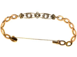 Edwardian 18ct Gold & Diamond Bracelet 10 Edwardian 18ct Gold & Diamond Bracelet -Antique Jewellery Company DSC09044