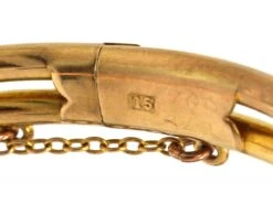 Edwardian 15ct Gold Knot Bangle Set With A Diamond 10 Edwardian 15ct Gold Knot Bangle Set With A Diamond -Antique Jewellery Company DSC09047 scaled 1