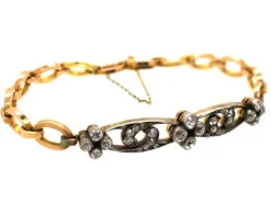 Edwardian 18ct Gold & Diamond Bracelet 9 Edwardian 18ct Gold & Diamond Bracelet -Antique Jewellery Company DSC09048