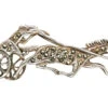 Silver & Marcasite Trotting Horse & Carriage Brooch -Antique Jewellery Company DSC09060