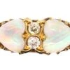 Edwardian 18ct Gold Heart Shaped Opal And Diamond Ring 2 Edwardian 18ct Gold Heart Shaped Opal And Diamond Ring -Antique Jewellery Company DSC09065