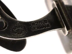 Georg Jensen Silver Chequerboard Cufflinks -Antique Jewellery Company DSC09076