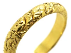Georgian 18ct Gold Wedding Band 14 Georgian 18ct Gold Wedding Band -Antique Jewellery Company DSC09112