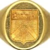 French 18ct Gold Signet Ring With Shield & Crest Intaglio 2 French 18ct Gold Signet Ring With Shield & Crest Intaglio -Antique Jewellery Company DSC09126 1