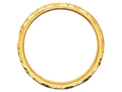 Early 20th Century 22ct Gold Wedding Ring With Orange Blossom Motif 9 Early 20th Century 22ct Gold Wedding Ring With Orange Blossom Motif -Antique Jewellery Company DSC09141 copy