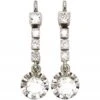 French Early 20th Century Platinum & 18ct White Gold, Diamond Drop Earrings -Antique Jewellery Company DSC09160 scaled 1