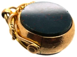 Edwardian 9ct Gold Two Sided Swivel Seal 7 Edwardian 9ct Gold Two Sided Swivel Seal -Antique Jewellery Company DSC09198