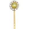 Victorian Cats Eye Chrysoberyl & Diamond Tie Pin