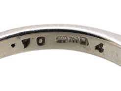 18ct White Gold, Oval Diamond Single Stone Ring -Antique Jewellery Company DSC09274