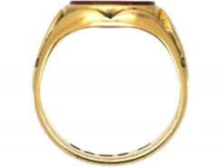 Victorian 18ct Gold Signet Ring Set With A Carnelian With Tree Trunk Intaglio -Antique Jewellery Company DSC09301 scaled 1