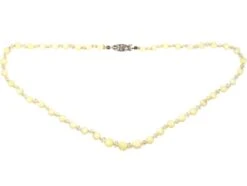 Edwardian Opal & Rock Crystal Necklace With 9ct White Gold Clasp