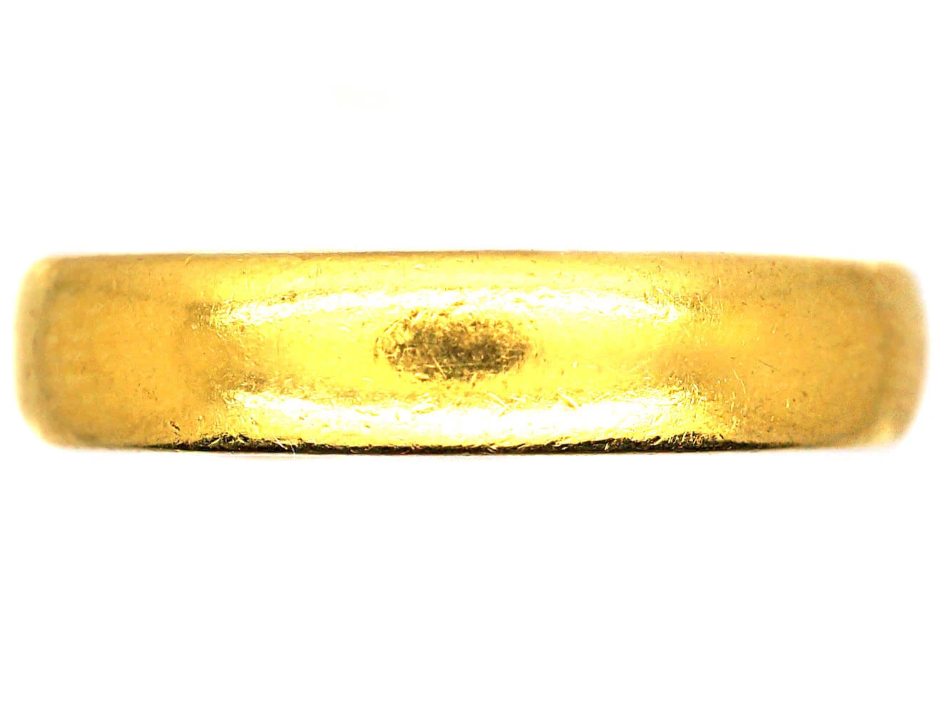 Mid 20th Century 22ct Gold Wide Wedding Ring 3 Mid 20th Century 22ct Gold Wide Wedding Ring