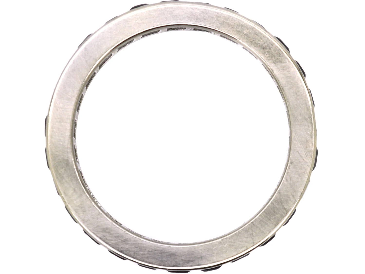 Art Deco 18ct White Gold Eternity Ring Set With Sapphires 5 Art Deco 18ct White Gold Eternity Ring Set With Sapphires - Image 3