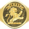 18ct Gold Signet Ring Of A Lion Rampant 1 18ct Gold Signet Ring Of A Lion Rampant -Antique Jewellery Company DSC09381