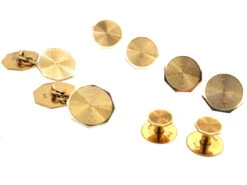 Art Deco 9ct Gold Dress Set In Original Case -Antique Jewellery Company DSC09404