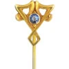 Art Nouveau 14ct Gold & Sapphire Tie Pin -Antique Jewellery Company DSC09414