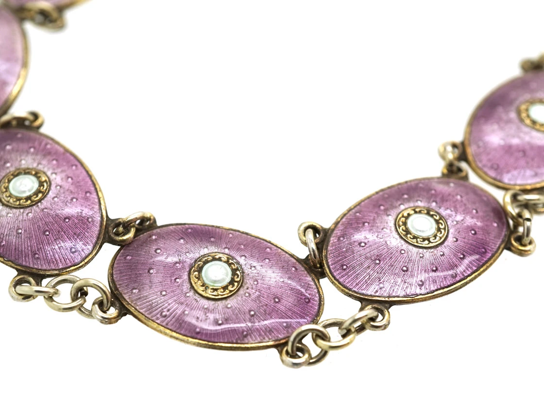 Silver & Enamel Necklace By J. Tostrup 4 Silver & Enamel Necklace By J. Tostrup - Image 2