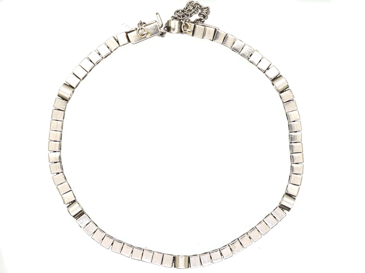 Art Deco Platinum Tennis Bracelet Set With Diamonds 4 Art Deco Platinum Tennis Bracelet Set With Diamonds - Image 2