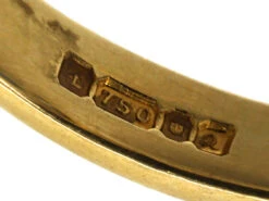 18ct Gold & Platinum, Large Sapphire & Diamond Cluster Ring 15 18ct Gold & Platinum, Large Sapphire & Diamond Cluster Ring -Antique Jewellery Company DSC09566