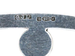 Silver Kneeling Fawn Brooch By Georg Jensen -Antique Jewellery Company DSC09589