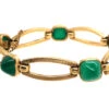 9ct Gold & Green Chalcedony Bracelet By Deakin & Francis 1 9ct Gold & Green Chalcedony Bracelet By Deakin & Francis -Antique Jewellery Company DSC09627