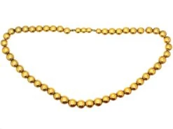 Edwardian 18ct Gold Ball Necklace