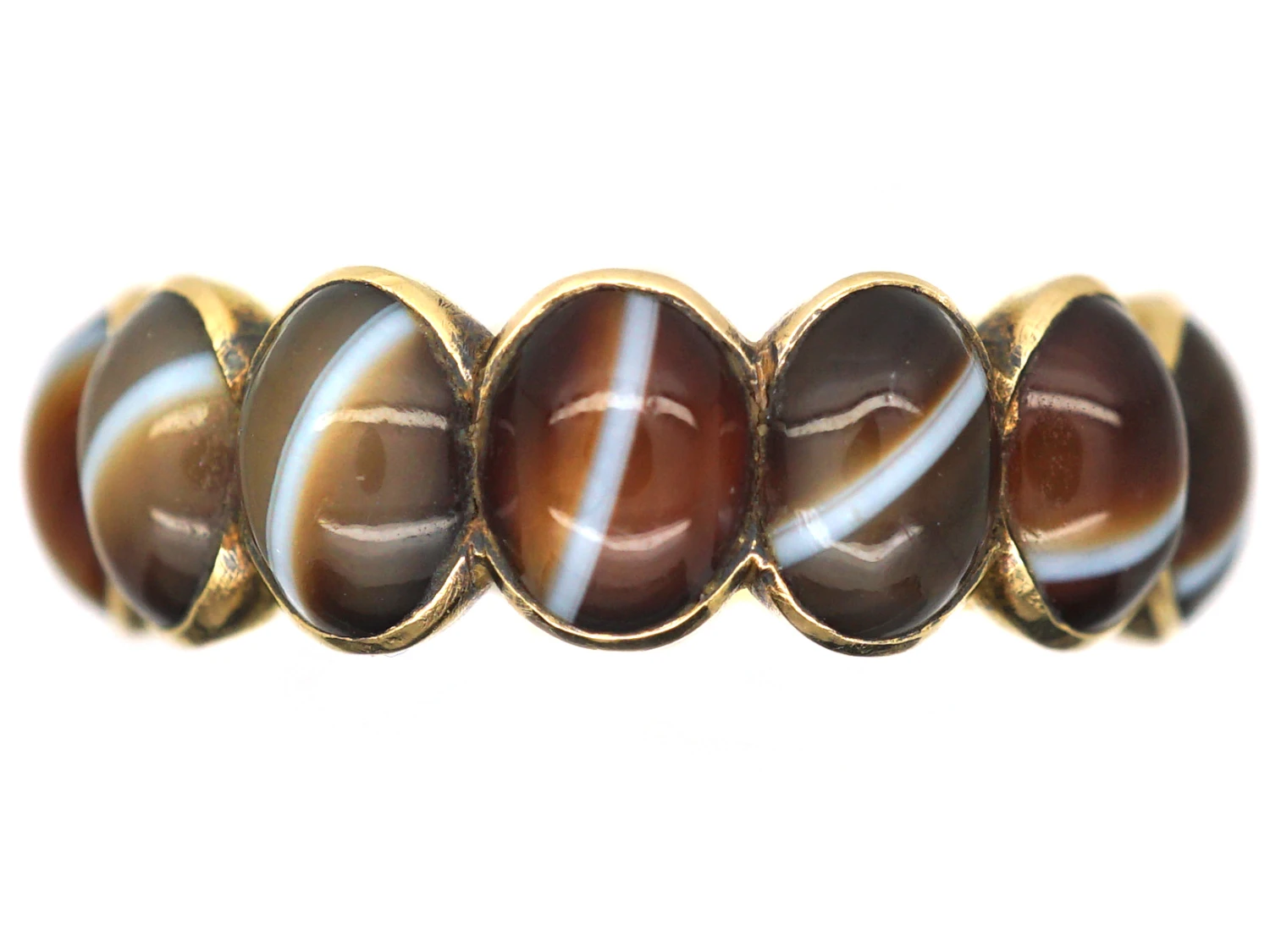 Victorian 15ct Gold Banded Onyx Eternity Ring With Hidden Locket 3 Victorian 15ct Gold Banded Onyx Eternity Ring With Hidden Locket