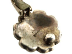 Silver & Marcasite Clip-On Flower Earrings -Antique Jewellery Company DSC09713