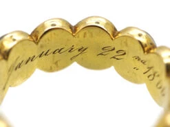 Victorian 15ct Gold Banded Onyx Eternity Ring With Hidden Locket 13 Victorian 15ct Gold Banded Onyx Eternity Ring With Hidden Locket -Antique Jewellery Company DSC09722