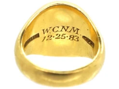 18ct Gold Signet Ring By Tiffany -Antique Jewellery Company DSC09725