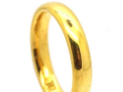 Retro 22ct Gold Wedding Ring Made In Dublin In 1942 -Antique Jewellery Company DSC09749