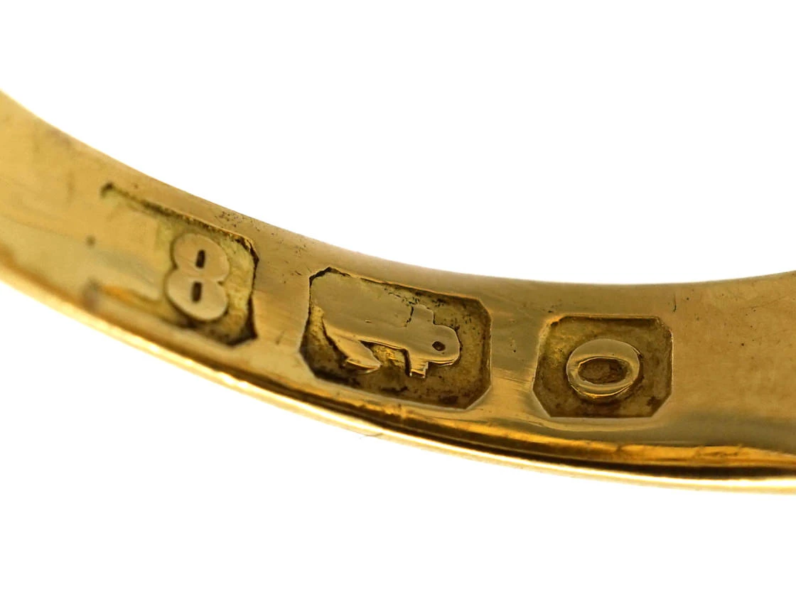 Victorian 18ct Gold & Shield Shaped Bloodstone Signet Ring 9 Victorian 18ct Gold & Shield Shaped Bloodstone Signet Ring - Image 7