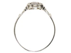 Art Deco 18ct White Gold & Diamond Ring -Antique Jewellery Company DSC09823