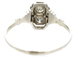 Art Deco 18ct White Gold & Diamond Ring -Antique Jewellery Company DSC09825
