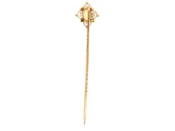 Edwardian 15ct Two Colour Gold & Opal Tie Pin 10 Edwardian 15ct Two Colour Gold & Opal Tie Pin -Antique Jewellery Company DSC09947