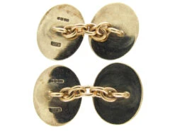 9ct Gold & Enamel Fishing Cufflinks -Antique Jewellery Company Enamel Fishing Cufflinks 3