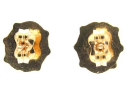 Gold & Enamel Ladybird Earrings -Antique Jewellery Company Enamel Ladybird earstuds 5