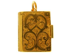Victorian 18ct Gold Book Locket