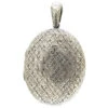 Victorian Silver Oval Locket 2 Victorian Silver Oval Locket -Antique Jewellery Company Engraved Victorian Silver Locket 2