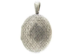 Victorian Silver Oval Locket