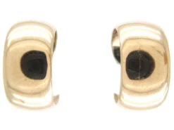 9ct Gold Half Hoop Earrings -Antique Jewellery Company Gold hoop earrings 2