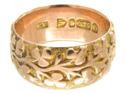 9ct Gold Shamrock Ring 9 9ct Gold Shamrock Ring -Antique Jewellery Company IMG 2287