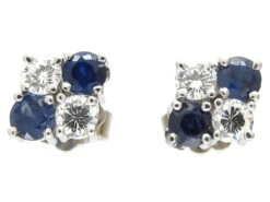 Sapphire & Diamond Earrings
