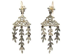 Georgian Cut Steel Earrings -Antique Jewellery Company IMG 2574