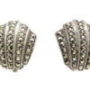 Silver & Marcasite Art Deco Clip Earrings 2 Silver & Marcasite Art Deco Clip Earrings -Antique Jewellery Company IMG 2607