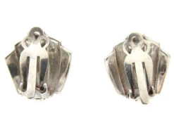 Silver & Marcasite Art Deco Clip Earrings 7 Silver & Marcasite Art Deco Clip Earrings -Antique Jewellery Company IMG 2608